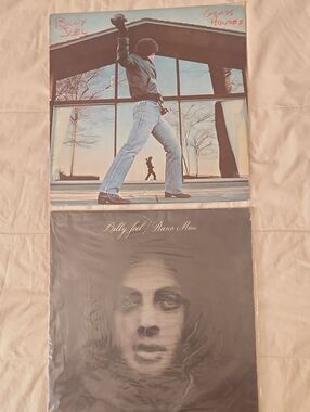 Billy Joel Vinyl Records - Glass Houses & Piano Man